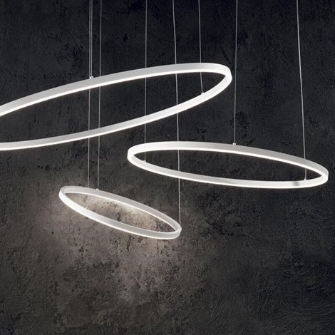 ORACLE SLIM závěsné LED svítidlo 55W 5400lm 3000K On-Off 90cm IP20, černé 2