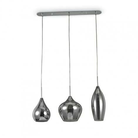 SOFT SP3 závěsné svítidlo 3x E14 40W bez zdroje 60cm IP20, kouřové