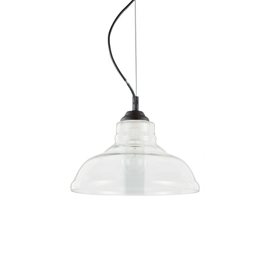BISTRO' SP1 PLATE  závěsné svítidlo 1x E27 60W bez zdroje 28cm IP20, transparentní
