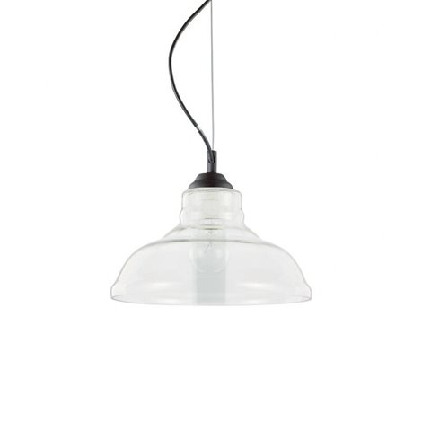 BISTRO' SP1 PLATE  závěsné svítidlo 1x E27 60W bez zdroje 28cm IP20, transparentní