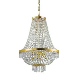 CAESAR SP12  závěsné svítidlo 12x G9 LED 3W 370lm 3000K 55cm IP20, zlaté