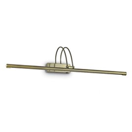 BOW AP114 nástěnné LED svítidlo 1x8W 660lm 3000K 76cm IP20, starožitná mosaz
