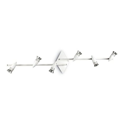 Alfa PL6 přisazené bodové svítidlo 6xGU10 5W 480lm 3000K 107cm IP20, bílé 1