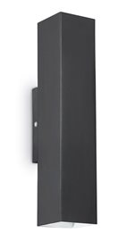 SKY AP2 nástěnné svítidlo 2x GU10 LED 7W 610lm 3000K hranaté IP20, černé