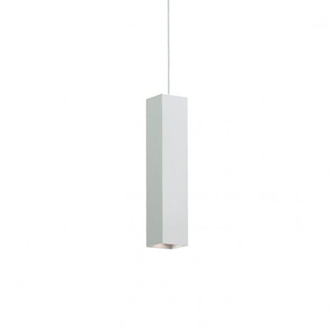 SKY SP1 závěsné svítidlo 1x GU10 LED 7W 610lm 3000K hranaté IP20, bílé