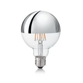 CLASSIC GLOBO LED filament žárovka E27 G95 9W 930lm 3000K chromová, nestmívatelná