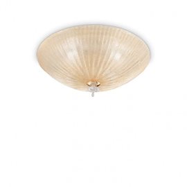 SHELL PL3 přisazené svítidlo 3xE27 60W bez zdroje 40cm IP20, jantarové