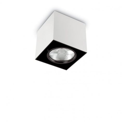 MOOD PL1 přisazené svítidlo 1x GU10 50W bez zdroje hranaté 15cm IP20, bílé