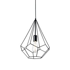AMPOLLA-3 SP1 závěsné svítidlo 1x E27 60W bez zdroje 30cm IP20, černé