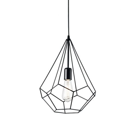 AMPOLLA-3 SP1 závěsné svítidlo 1x E27 60W bez zdroje 30cm IP20, černé