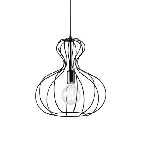 AMPOLLA-1 SP1 závěsné svítidlo 1x E27 60W bez zdroje 35cm IP20, černé