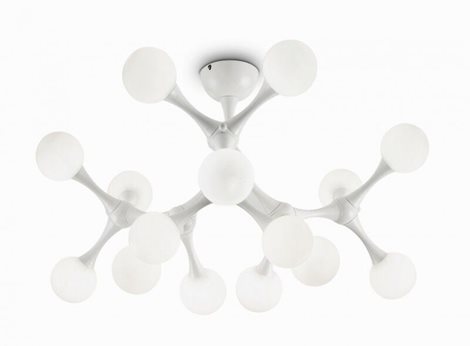 NODINO PL9 stropní svítidlo 9x G9 LED 3W 370lm 3000K IP20, bílé