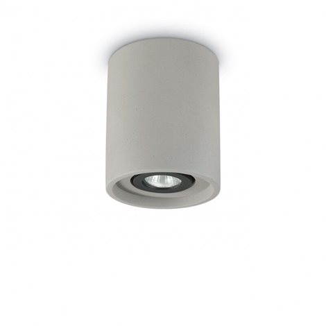 OAK PL1 stropní přisazené svítidlo 1x GU10 35W bez zdroje kulaté 13,5cm IP20, betonové