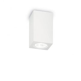 TOWER PL1 stropní přisazené svítidlo 1x GU10 35W bez zdroje 11cm hranaté IP20, bílé