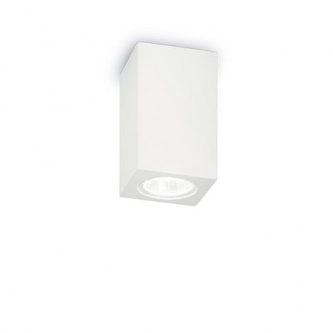 TOWER PL1 stropní přisazené svítidlo 1x GU10 35W bez zdroje 11cm hranaté IP20, bílé