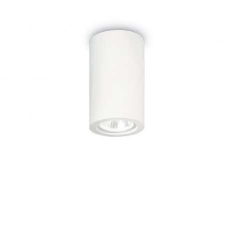 TOWER PL1 stropní přisazené svítidlo 1x GU10 35W bez zdroje 11cm kulaté IP20, bílé
