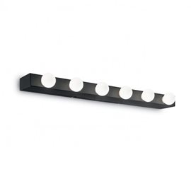 PRIVE' AP6 nástěnné svítidlo 6x E14 40W bez zdroje 60,5cm IP20, černé