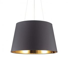 NORDIK SP6 závěsné svítidlo 6x E27 60W bez zdroje 60cm IP20, černé