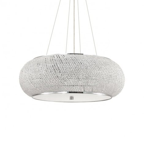 PASHA' SP14 závěsné svítidlo 14x E14 40W bez zdroje 65cm IP20, chromové
