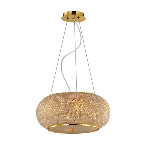 PASHA' SP14 závěsné svítidlo 14x E14 40W bez zdroje 65cm IP20, zlaté
