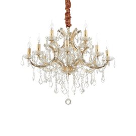 NAPOLEON SP12 závěsné svítidlo 12x E14 40W bez zdroje 74cm IP20, zlaté
