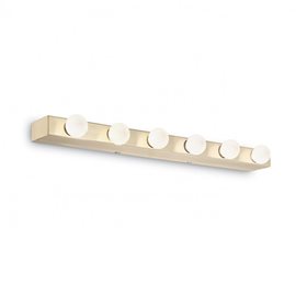PRIVE' AP6 nástěnné svítidlo 6x E14 40W bez zdroje 60,5cm IP20, mosazné
