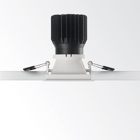 GAME SQUARE zápustné LED svítidlo 11W 1100lm 3000K 8,4cm hranaté IP20, bílo-černé 2
