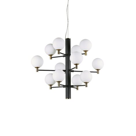 COPERNICO SP12 závěsné svítidlo 12x G9 LED 3W 370lm 3000K 71cm IP20, černé 1