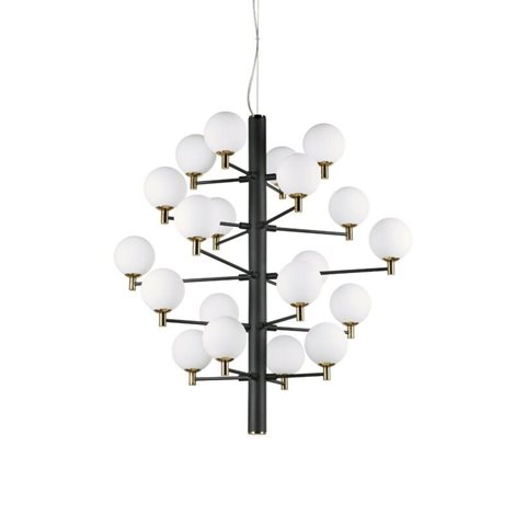 COPERNICO SP20 závěsné svítidlo 20x G9 LED 3W 370lm 3000K 86cm IP20, černé 1