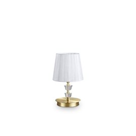 PEGASO TL1 SMALL stolní lampa 1x E14 40W bez zdroje 30cm IP20, saténová mosaz