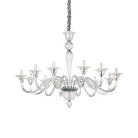 BRIGITTA SP12 závěsné svítidlo 12x E14 40W bez zdroje 120cm IP20, čiré