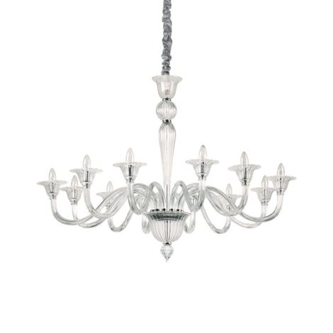 BRIGITTA SP12 závěsné svítidlo 12x E14 40W bez zdroje 120cm IP20, čiré 1