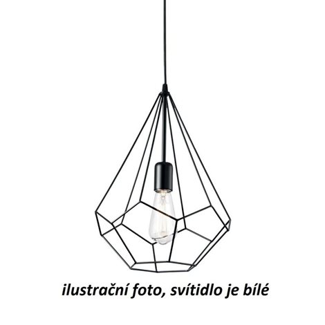 AMPOLLA-3 SP1 závěsné svítidlo 1x E27 60W bez zdroje 30cm IP20, bílé 1