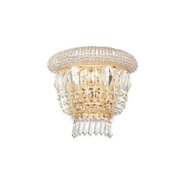 DUBAI AP2 nástěnné svítidlo 2x E14 40W bez zdroje 25cm IP20, mosazné