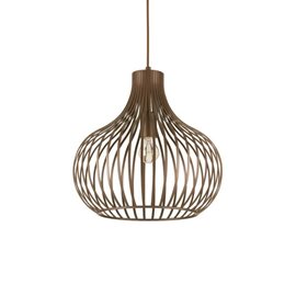 ONION SP1 závěsné svítidlo 1x E27 60W bez zdroje 38cm IP20, kávově hnědé