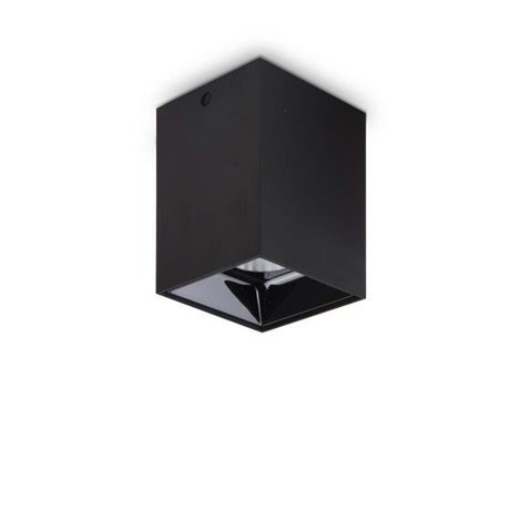 NITRO přisazené LED svítidlo 15W 1350lm 3000K 7,5cm hranaté IP20, černé 