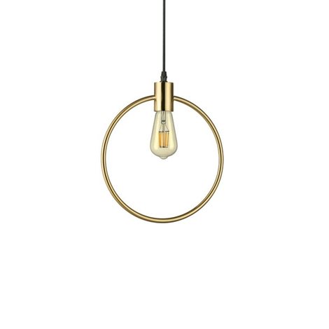 ABC SP1 závěsné svítidlo 1x E27 70W bez zdroje 29,5cm kulaté IP20, mosazné 1