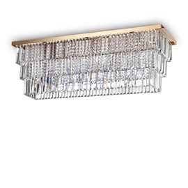 MARTINEZ PL8 stropní přisazené svítidlo 8x E14 40W bez zdroje 103cm IP20, zlaté
