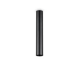 LOOK PL1 H40 stropní přisazené svítidlo 1x GU10 LED 7W 610lm 3000K 40x6cm kulaté IP20, černé