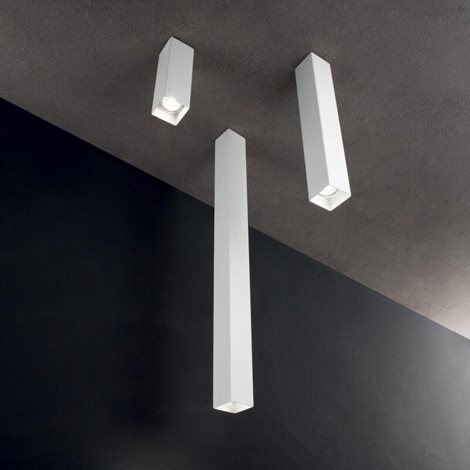 SKY PL1 stropní přisazené svítidlo 1x GU10 LED 7W 610lm 3000K hranaté 20cm, bílé 2