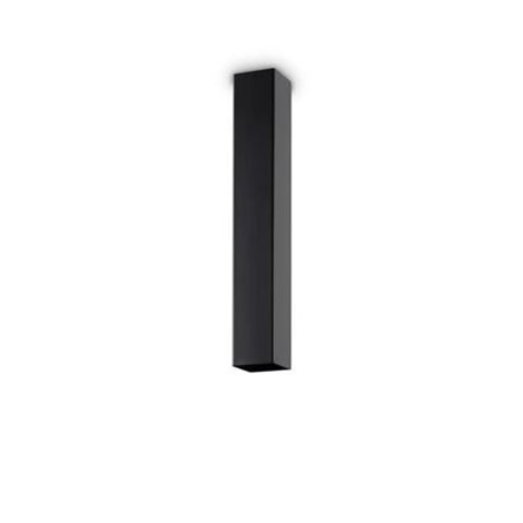 SKY PL1 stropní přisazené svítidlo 1x GU10 LED 7W 610lm 3000K hranaté 40cm, černé 1
