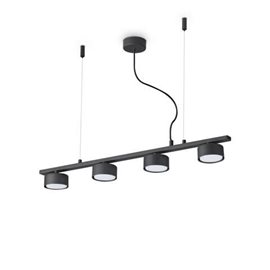 MINOR LINEAR SP4 závěsné svítidlo 4x GX53 LED 9W 910lm 3000K 75,5cm IP20, černé
