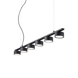 MINOR LINEAR SP6 závěsné svítidlo 6x GX53 LED 9W 910lm 3000K 115cm IP20, černé