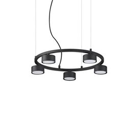 MINOR ROUND SP5 závěsné svítidlo 5x GX53 LED 9W 910lm 3000K 50cm IP20, černé
