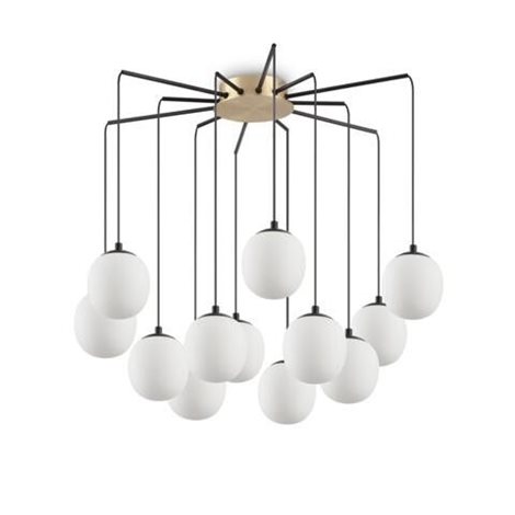 RHAPSODY SP12 závěsné svítidlo 12x G9 3W 370lm 3000K 65cm IP20, černé 1