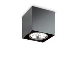 MOOD PL1 přisazené svítidlo 1x GU10 50W bez zdroje hranaté 15cm IP20, černé