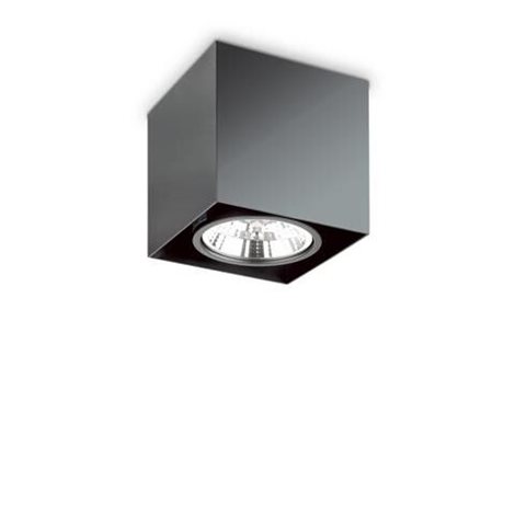 MOOD PL1 přisazené svítidlo 1x GU10 50W bez zdroje hranaté 15cm IP20, černé 1