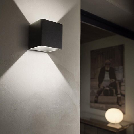 RUBIK AP1 venkovní nástěnné LED svítidlo 8,5W 700lm 3000K IP54, antracitové 2