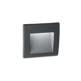 WIRE AP venkovní nástěnné zápustné svítidlo LED 1,5W 55lm 3000K 9cm IP65, antracitové