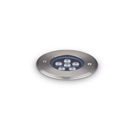 FLOOR venkovní zemní zápustné svítidlo LED 6W 680lm 3000K 12cm IP67, ocelové